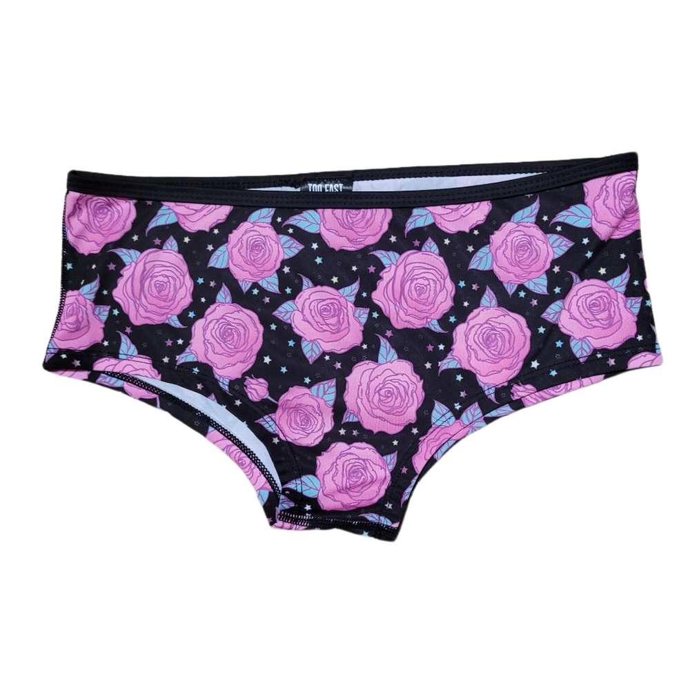 Too Fast Womens Roses Boyshorts Never Worn L